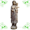 Hand Carving Wooden Sculpture With Lady And ChildYL-Q009